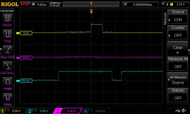 Bit banging a single zero