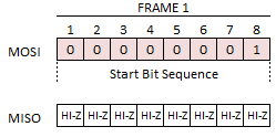 First Frame of SPI Data