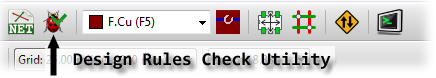 DRC Icon in PCBNew