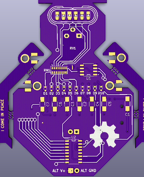Snowbot Front Side Part Layout