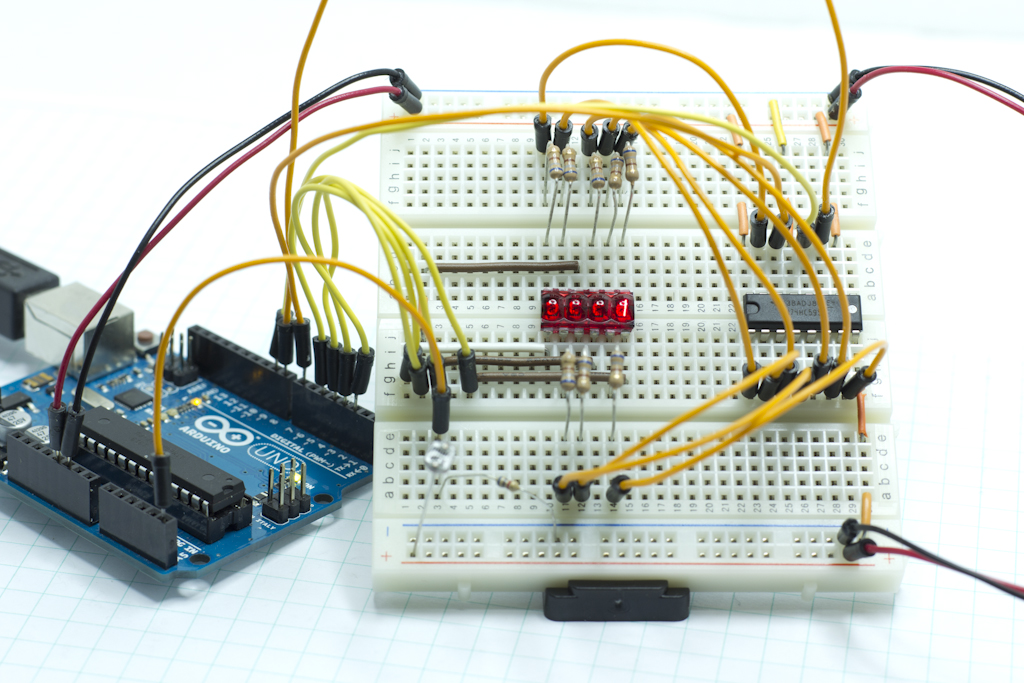 Bubble Display Circuit Assembled