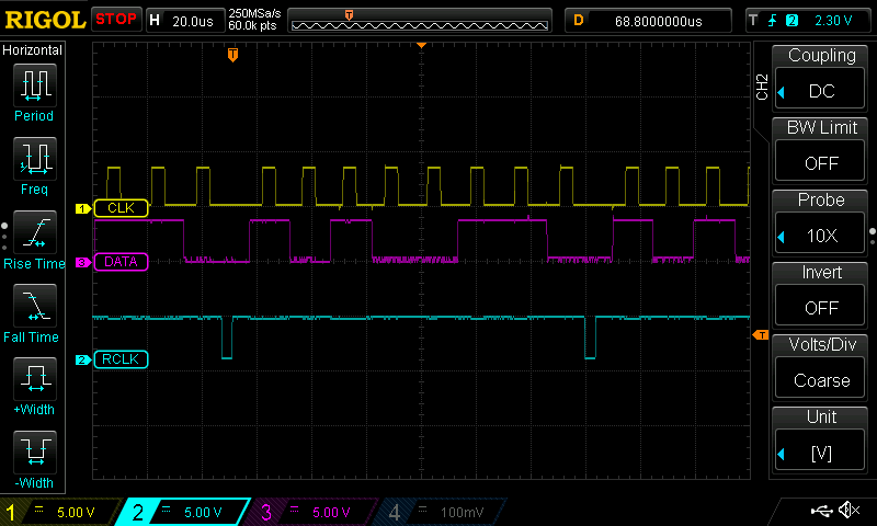 Shift Register LED Output Trace